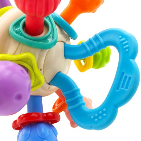WOOPIE BABY Miękka Grzechotka 2w1 Gryzak Zabawka Sensoryczna dla Niemowląt 0m+ WOOPIE BABY Miękka Grzechotka 2w1 Gryzak Zabawka Sensoryczna dla Niemowląt 0m+