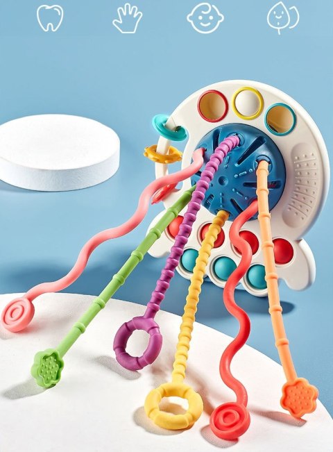 WOOPIE BABY Zabawka Sensoryczna Montessori Gryzak Wielofunkcyjny 0+ WOOPIE BABY Zabawka Sensoryczna Montessori Gryzak Wielofunkcyjny 0+