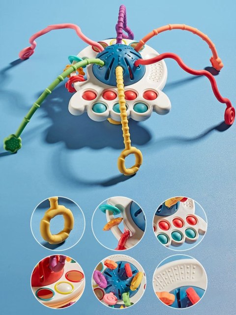 WOOPIE BABY Zabawka Sensoryczna Montessori Gryzak Wielofunkcyjny 0+ WOOPIE BABY Zabawka Sensoryczna Montessori Gryzak Wielofunkcyjny 0+