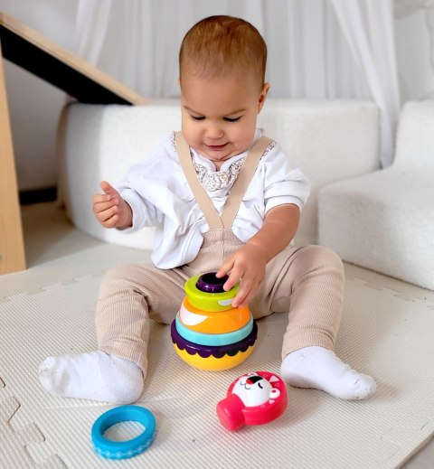 WOOPIE BABY Zabawka Sensoryczna Układanka Piramidka dla Niemowląt 6 el. WOOPIE BABY Zabawka Sensoryczna Układanka Piramidka dla Niemowląt 6 el.