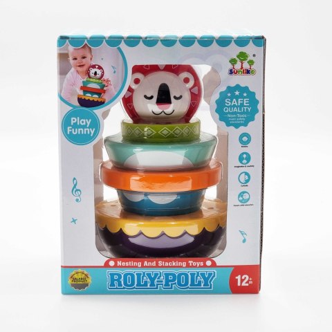 WOOPIE BABY Zabawka Sensoryczna Układanka Piramidka dla Niemowląt 6 el. WOOPIE BABY Zabawka Sensoryczna Układanka Piramidka dla Niemowląt 6 el.
