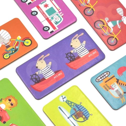 WOOPIE Gra Edukacyjna Transport Zwierzęta Puzzle Domino Montessori WOOPIE Gra Edukacyjna Transport Zwierzęta Puzzle Domino Montessori