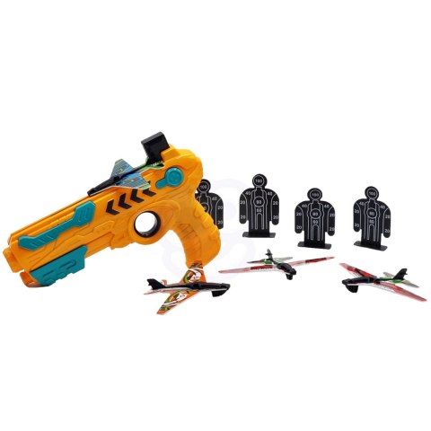 WOOPIE Pistolet Wyrzutnia Samolotów Automatyczna + 4 Samoloty WOOPIE Pistolet Wyrzutnia Samolotów Automatyczna + 4 Samoloty