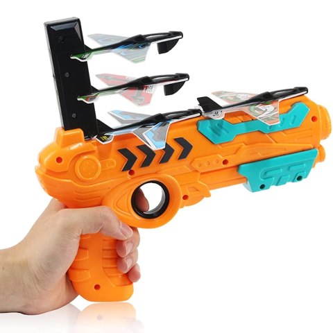 WOOPIE Pistolet Wyrzutnia Samolotów Automatyczna + 4 Samoloty WOOPIE Pistolet Wyrzutnia Samolotów Automatyczna + 4 Samoloty