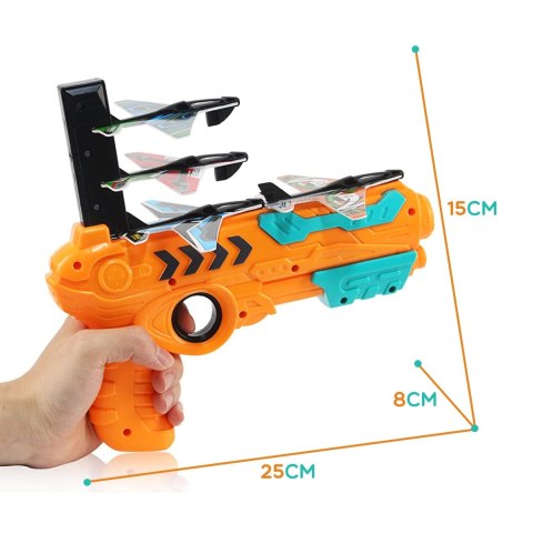 WOOPIE Pistolet Wyrzutnia Samolotów Automatyczna + 4 Samoloty WOOPIE Pistolet Wyrzutnia Samolotów Automatyczna + 4 Samoloty