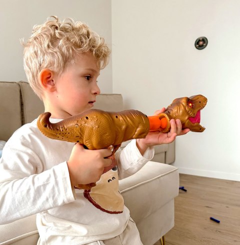 WOOPIE Pistolet na Piłki Kulki Piankowe i Strzałki Wyrzutnia Automatyczna Dinozaur 22 el. WOOPIE Pistolet na Piłki Kulki Piankowe i Strzałki Wyrzutnia Automatyczna Dinozaur 22 el.
