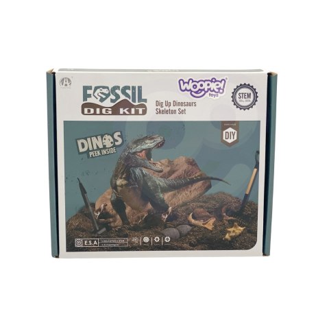 WOOPIE Wykopalisko 6w1 Dinozaur Szkielet Mały Archeolog 6 szt. WOOPIE Wykopalisko 6w1 Dinozaur Szkielet Mały Archeolog 6 szt.