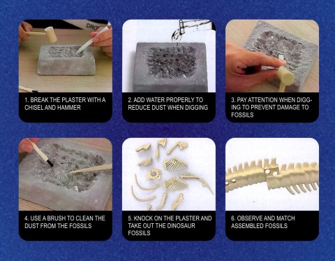 WOOPIE Zabawka Kreatywna Dinozaur Szkielet Wykopalisko Archeologiczne WOOPIE Zabawka Kreatywna Dinozaur Szkielet Wykopalisko Archeologiczne