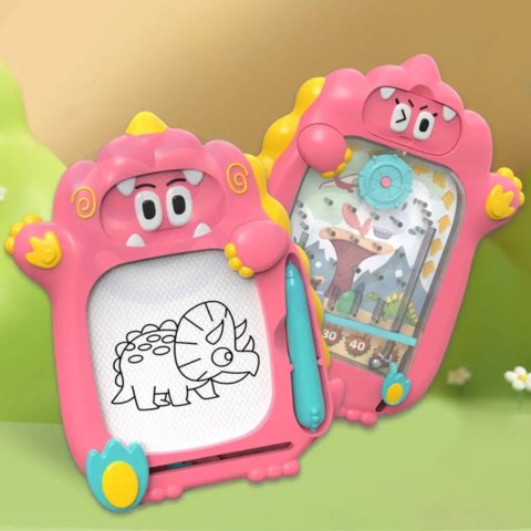 WOOPIE Znikopis Tablica Magnetyczna 2w1 Gra Zręcznościowa Pinball Flipper Różowa WOOPIE Znikopis Tablica Magnetyczna 2w1 Gra Zręcznościowa Pinball Flipper Różowa