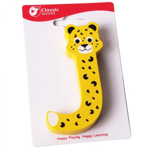 CLASSIC WORLD Drewniana Literka J CLASSIC WORLD Drewniana Literka J