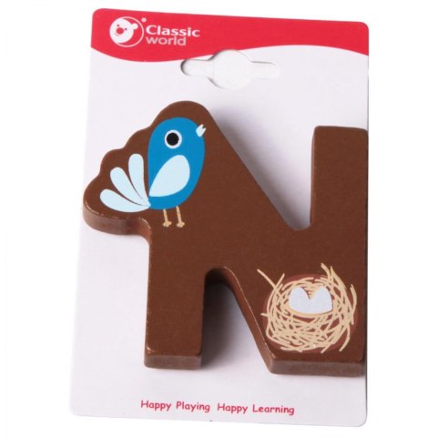 CLASSIC WORLD Drewniana Literka N CLASSIC WORLD Drewniana Literka N