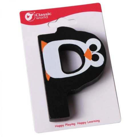 CLASSIC WORLD Drewniana Literka P CLASSIC WORLD Drewniana Literka P