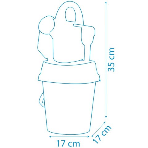 SMOBY Wiaderko z Akcesoriami Do Piasku Myszka Miki SMOBY Wiaderko z Akcesoriami Do Piasku Myszka Miki