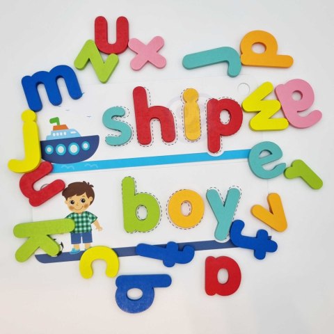 TOOKY TOY Puzzle Alfabet Montessori Nauka Literek Słów Zwierzątka 57 el. TOOKY TOY Puzzle Alfabet Montessori Nauka Literek Słów Zwierzątka 57 el.