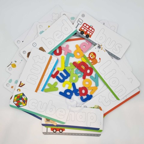 TOOKY TOY Puzzle Alfabet Montessori Nauka Literek Słów Zwierzątka 57 el. TOOKY TOY Puzzle Alfabet Montessori Nauka Literek Słów Zwierzątka 57 el.