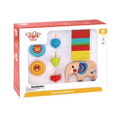 TOOKY TOY Zestaw Gier Zręcznościowych Bierki Bączek JoJo Słonik 46 el. TOOKY TOY Zestaw Gier Zręcznościowych Bierki Bączek JoJo Słonik 46 el.