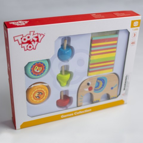 TOOKY TOY Zestaw Gier Zręcznościowych Bierki Bączek JoJo Słonik 46 el. TOOKY TOY Zestaw Gier Zręcznościowych Bierki Bączek JoJo Słonik 46 el.