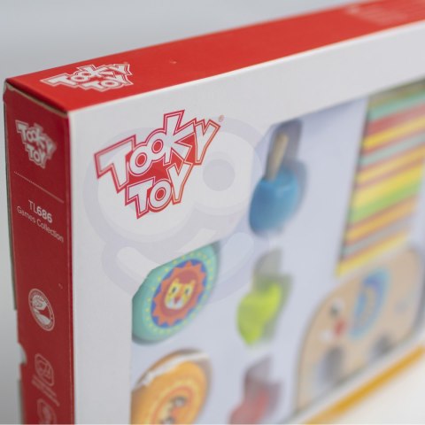TOOKY TOY Zestaw Gier Zręcznościowych Bierki Bączek JoJo Słonik 46 el. TOOKY TOY Zestaw Gier Zręcznościowych Bierki Bączek JoJo Słonik 46 el.