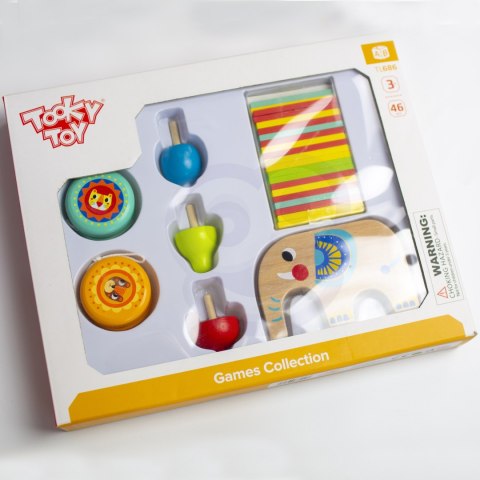 TOOKY TOY Zestaw Gier Zręcznościowych Bierki Bączek JoJo Słonik 46 el. TOOKY TOY Zestaw Gier Zręcznościowych Bierki Bączek JoJo Słonik 46 el.