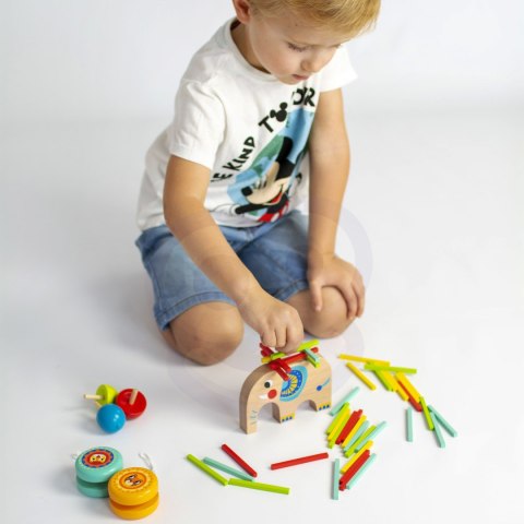 TOOKY TOY Zestaw Gier Zręcznościowych Bierki Bączek JoJo Słonik 46 el. TOOKY TOY Zestaw Gier Zręcznościowych Bierki Bączek JoJo Słonik 46 el.