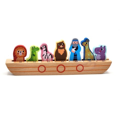 Tooky Toy Drewniana Arka Noego + Książeczka z Zagadkami Tooky Toy Drewniana Arka Noego + Książeczka z Zagadkami
