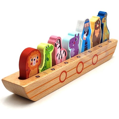 Tooky Toy Drewniana Arka Noego + Książeczka z Zagadkami Tooky Toy Drewniana Arka Noego + Książeczka z Zagadkami