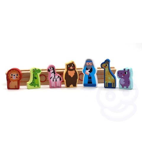 Tooky Toy Drewniana Arka Noego + Książeczka z Zagadkami Tooky Toy Drewniana Arka Noego + Książeczka z Zagadkami