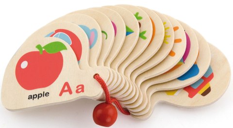 VIGA Drewniana Książeczka do Nauki Alfabetu i Angielskiego Montessori VIGA Drewniana Książeczka do Nauki Alfabetu i Angielskiego Montessori