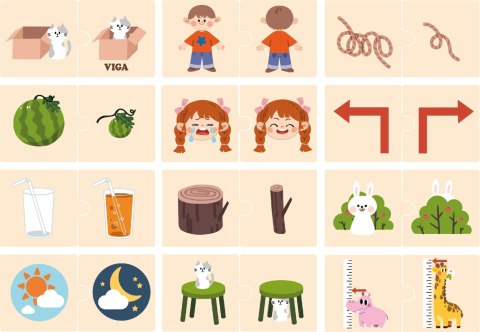 VIGA Drewniana Układanka Puzzle Przeciwieństwa VIGA Drewniana Układanka Puzzle Przeciwieństwa