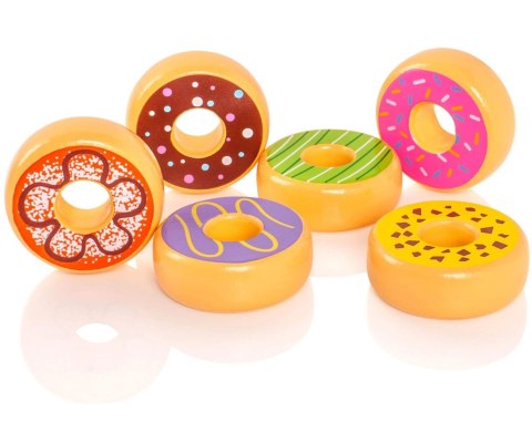 VIGA Drewniane Pączki Donaty 6 szt VIGA Drewniane Pączki Donaty 6 szt