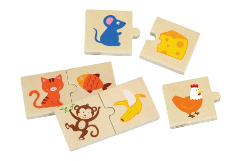 VIGA Drewniane Puzzle Nakarm Zwierzątko Co jedzą Zwierzęta Układanka VIGA Drewniane Puzzle Nakarm Zwierzątko Co jedzą Zwierzęta Układanka