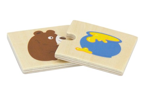 VIGA Drewniane Puzzle Nakarm Zwierzątko Co jedzą Zwierzęta Układanka VIGA Drewniane Puzzle Nakarm Zwierzątko Co jedzą Zwierzęta Układanka