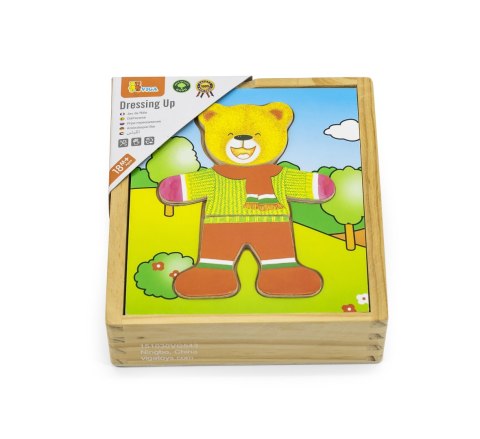 VIGA Drewniane Puzzle Układanka Edukacyjna Ubierz Misia Chłopca VIGA Drewniane Puzzle Układanka Edukacyjna Ubierz Misia Chłopca