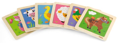 VIGA Poręczne Drewniane Puzzle Kaczuszka VIGA Poręczne Drewniane Puzzle Kaczuszka