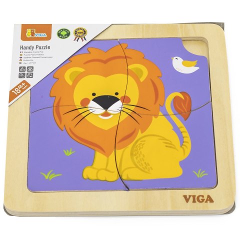 VIGA Poręczne Drewniane Puzzle Lew VIGA Poręczne Drewniane Puzzle Lew