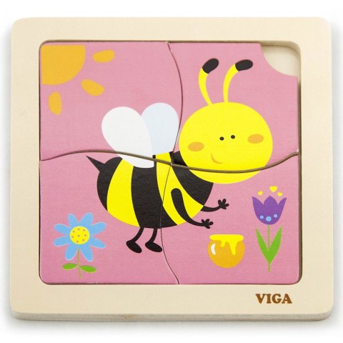 VIGA Poręczne Drewniane Puzzle Pszczoła VIGA Poręczne Drewniane Puzzle Pszczoła