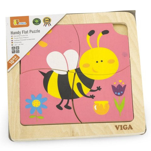 VIGA Poręczne Drewniane Puzzle Pszczoła VIGA Poręczne Drewniane Puzzle Pszczoła