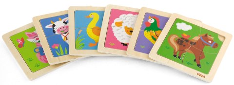 VIGA Poręczne Drewniane Puzzle Zebra VIGA Poręczne Drewniane Puzzle Zebra