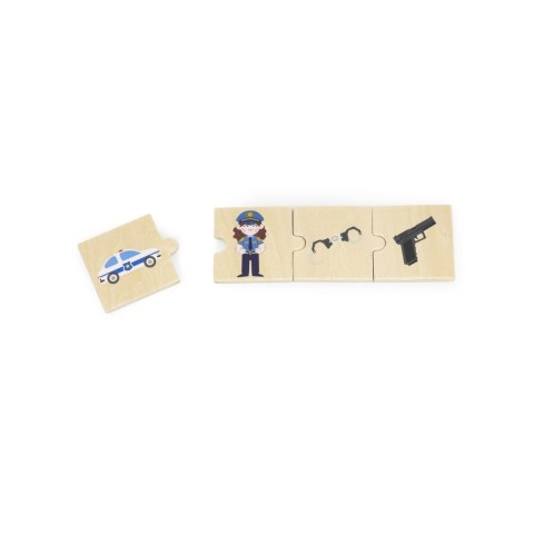 VIGA Zestaw Drewniana Układanka Puzzle Dopasuj Zawody z Narzędziami VIGA Zestaw Drewniana Układanka Puzzle Dopasuj Zawody z Narzędziami