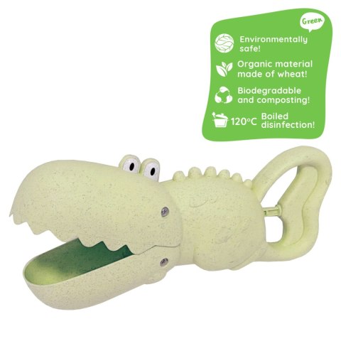 WOOPIE GREEN Krokodyl Łopatka Zbierak do Piasku i Wody Zielona BIODEGRADOWALNY ORGANICZNY MATERIAŁ WOOPIE GREEN Krokodyl Łopatka Zbierak do Piasku i Wody Zielona BIODEGRADOWALNY ORGANICZNY MATERIAŁ