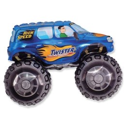 Balon Foliowy Auto Twister Truck, Niebieski 62 cm Flexmetal