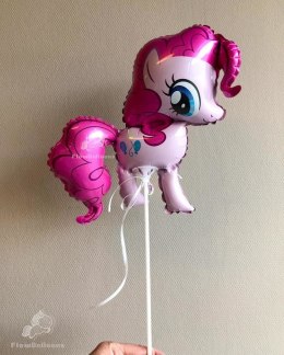 Balon Foliowy - Pinkie Pie My Little Pony na patyk 37 cm Flexmetal