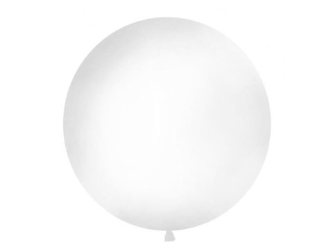 Balon lateksowy Gigant, Biały, Pastel White, 1m, 1 szt. Partydeco Balon lateksowy Gigant, Biały, Pastel White, 1m, 1 szt. Partydeco
