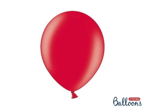 Balony Strong, Metaliczne Czerwone, 30cm, 10 szt. Partydeco Balony Strong, Metaliczne Czerwone, 30cm, 10 szt. Partydeco