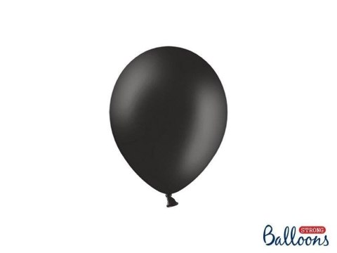 Balony lateksowe Strong, Czarne, Pastel Black, 12cm, 100 szt. Partydeco Balony lateksowe Strong, Czarne, Pastel Black, 12cm, 100 szt. Partydeco