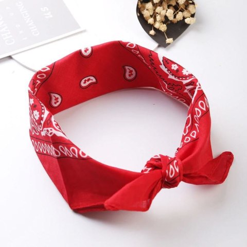 Bandana bandama chusta apaszka Czerwona Bandana bandama chusta apaszka Czerwona