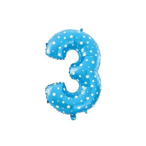 Cyfra 0 Balon Foliowy - 40 cm Niebieska Jixstar Cyfra 0 Balon Foliowy - 40 cm Niebieska Jixstar