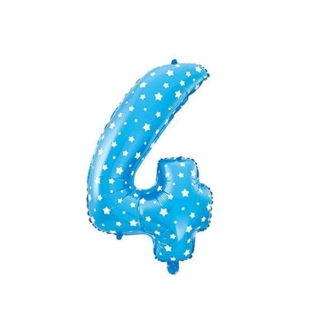 Cyfra 0 Balon Foliowy - 40 cm Niebieska Jixstar Cyfra 0 Balon Foliowy - 40 cm Niebieska Jixstar