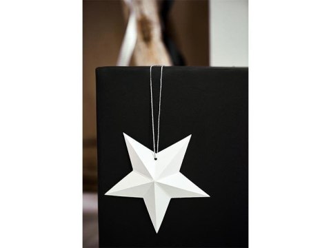 Dekoracja Gwiazdy, biały, różne rozmiary, 6 szt. Partydeco Dekoracja Gwiazdy, biały, różne rozmiary, 6 szt. Partydeco