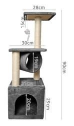 Drzewko drapak dla kota 5 poziomów 90cm | 00009480 Drzewko drapak dla kota 5 poziomów 90cm | 00009480